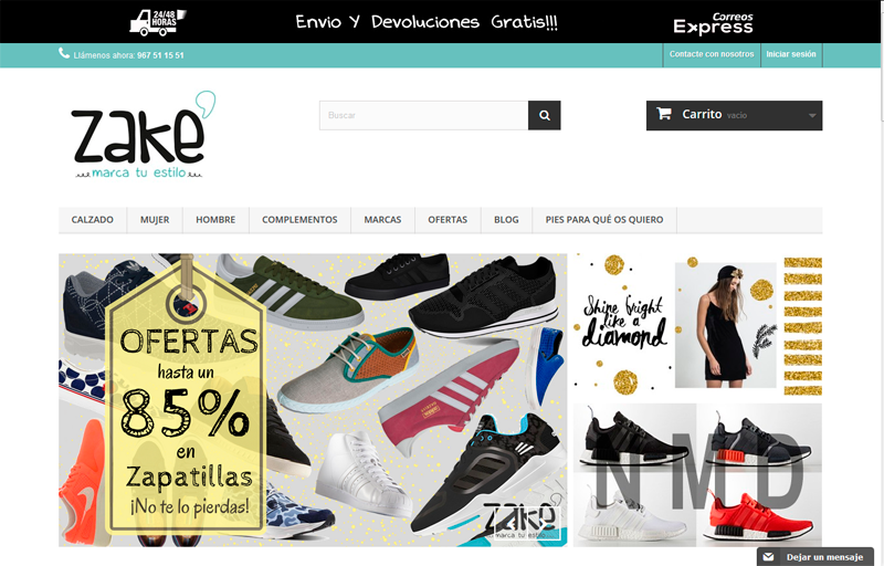 Lanzamiento de la nueva tienda online de moda zake.es